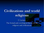 Civilizations and world religions