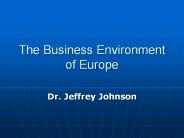The Business Environment of Europe