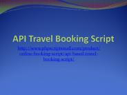Affiliate Travel Booking Script