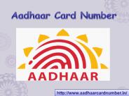 Aadhar Card Number