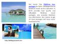 Many Things to Do in Maldives Tour Packages 360degreeworld