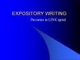 EXPOSITORY WRITING PowerPoint PPT Presentation