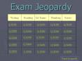 Exam Jeopardy PowerPoint PPT Presentation