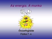 Az energia. A munka