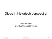 Diode in historisch perspectief