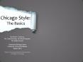 Chicago Style: PowerPoint PPT Presentation