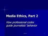 Media Ethics, Part 2