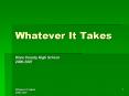 Whatever It Takes PowerPoint PPT Presentation