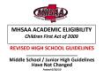 MHSAA ACADEMIC ELIGIBILITY Children First Act of 2009 PowerPoint PPT Presentation