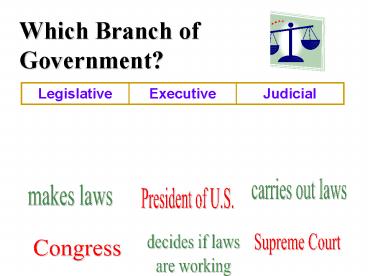 Which Branch of Government?