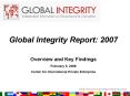 Global Integrity Report: 2007 PowerPoint PPT Presentation