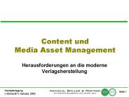 Content und Media Asset Management