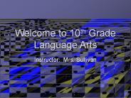 Welcome to 10th Grade Language Arts
