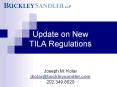 Update on New TILA Regulations PowerPoint PPT Presentation