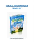 Natural Hypothyroidism Treatment PowerPoint PPT Presentation