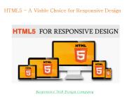 HTML5 for Responsive Design
