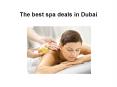 The best spa deals in Dubai