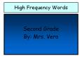 High Frequency Words PowerPoint PPT Presentation