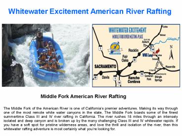 Whitewater Excitement American River Rafting