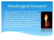 Metallurgical Research