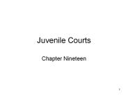 Juvenile Courts