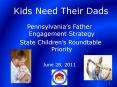 Kids Need Their Dads PowerPoint PPT Presentation