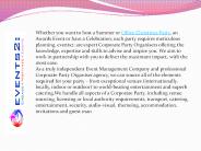Christmas party organisers