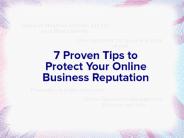 7 Best Online Business Reputation Management tips