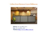 Collins Street Business Centre Melbourne