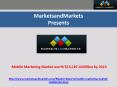 Mobile Marketing Market Forecast to 2019 PowerPoint PPT Presentation