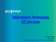 IT Services, Web Design, SEO and SMO Services - Accuprosys PowerPoint PPT Presentation