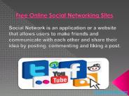 Free Online Social Networking Sites