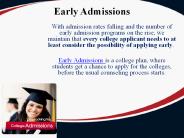 College Kickstart - Early Action, Early Decision, College Admissions
