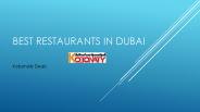 Best Restaurants in Dubai (2)
