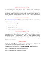 Overseas Immigration - Express Entry Canada