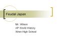 Feudal Japan PowerPoint PPT Presentation