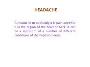 Headache - Finish Problems Advice