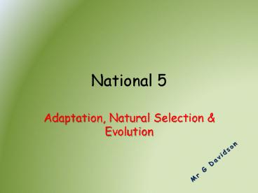 National 5
