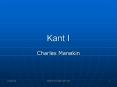 Kant I PowerPoint PPT Presentation