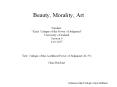 Beauty, Morality, Art PowerPoint PPT Presentation