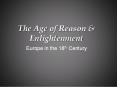 The Age of Reason PowerPoint PPT Presentation