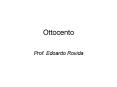 Ottocento PowerPoint PPT Presentation