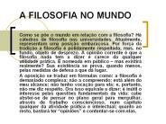 A FILOSOFIA NO MUNDO