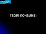 TEORI KONSUMSI