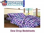 Buy multi shaded Printed Dew Drop Bedsheets