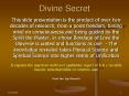 Divine Secret PowerPoint PPT Presentation