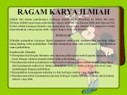 RAGAM KARYA ILMIAH
