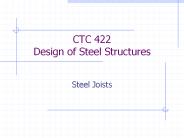 CTC 422 Design of Steel Structures