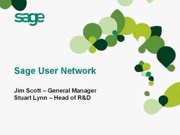 Sage User Network Jim Scott 