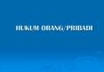 HUKUM ORANG/PRIBADI PowerPoint PPT Presentation